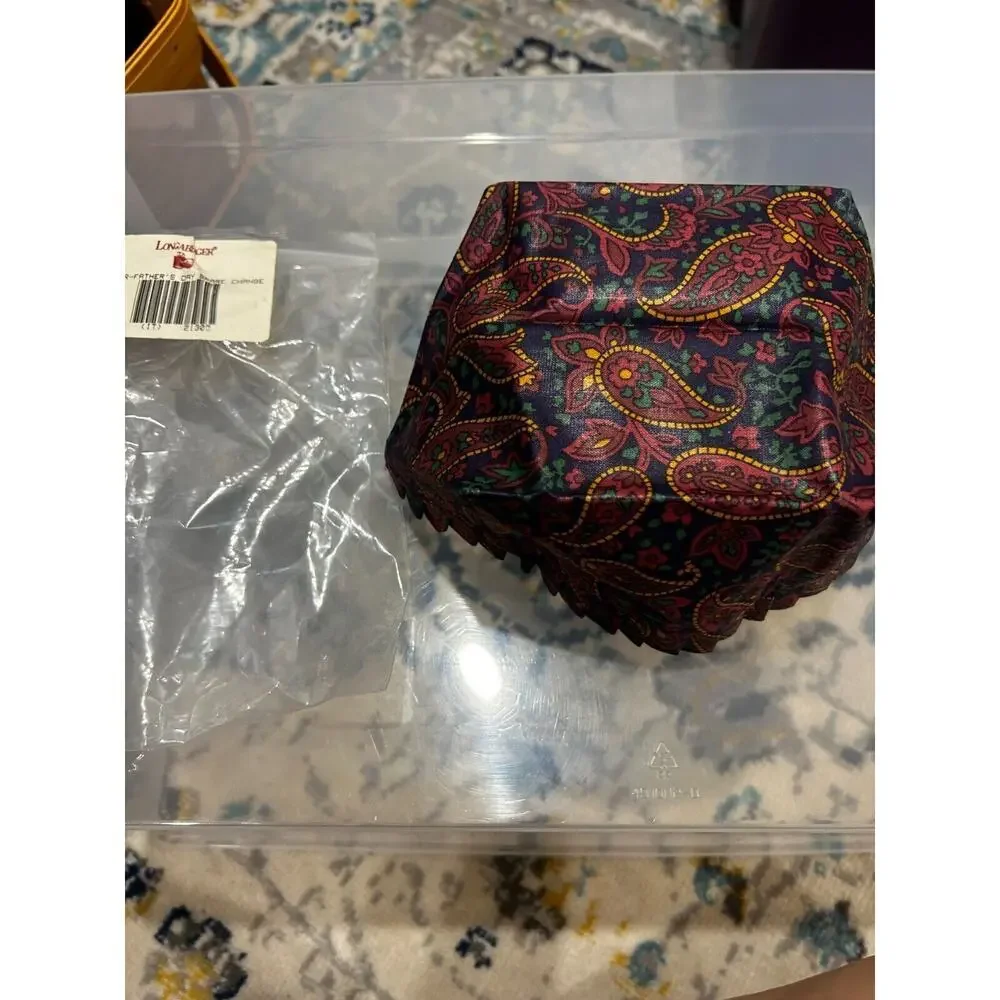 Longaberger Spare Change Basket Liner Father’s Day Paisley‎ fits SMALL BERRY New